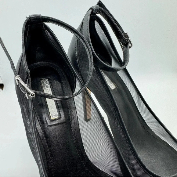BCBG generation Cynthia black leather mesh pump - Picture 4 of 9